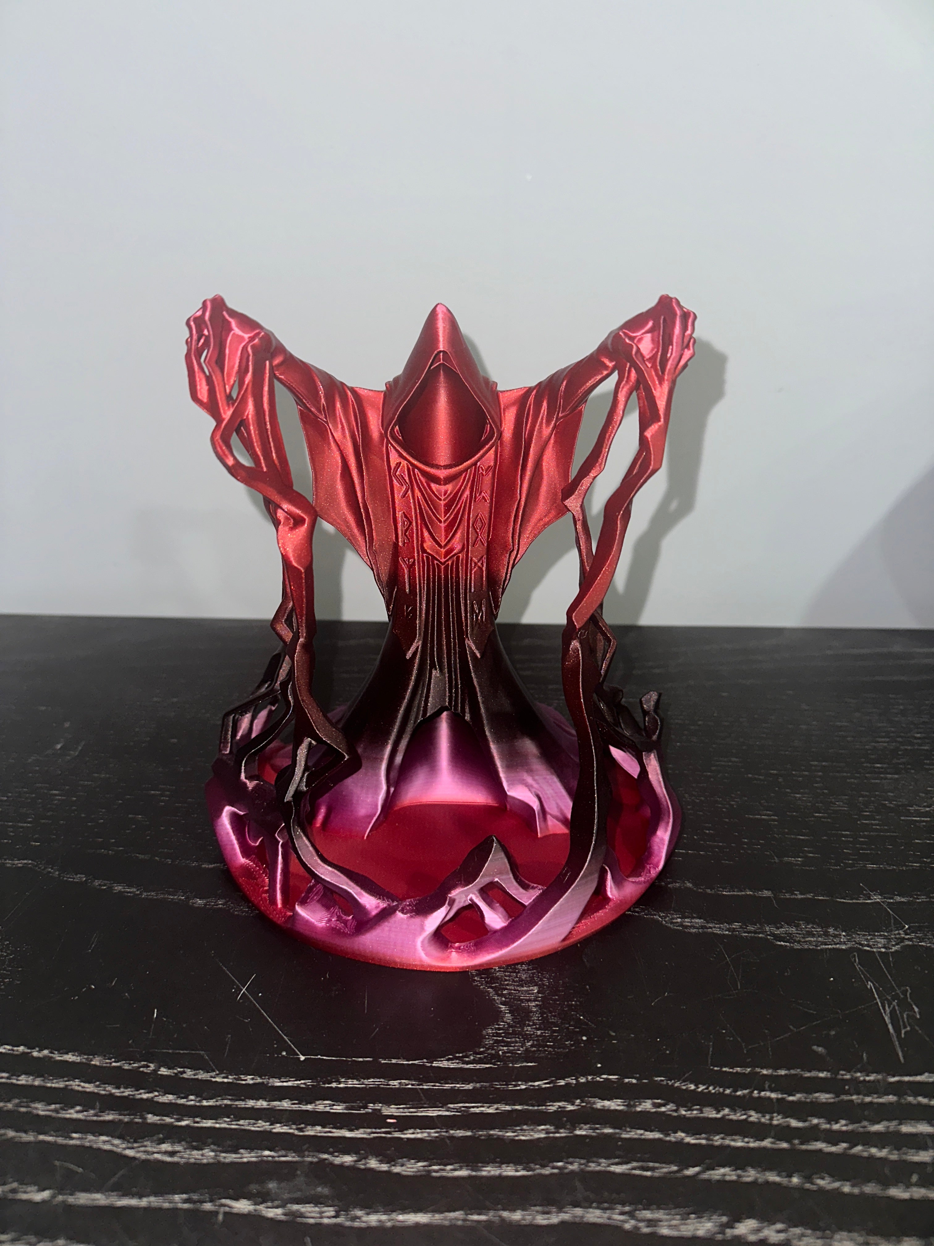 Behold the Wizard" Shadow-Caster Dice Tower – Dual-Tone Silk Finish
