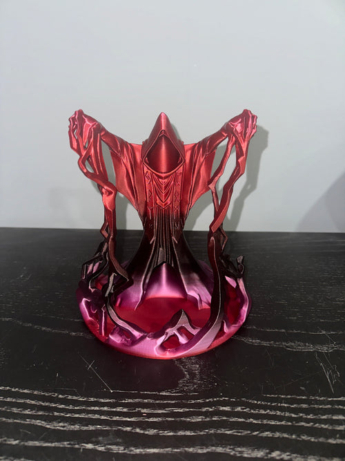 Behold the Wizard" Shadow-Caster Dice Tower – Dual-Tone Silk Finish