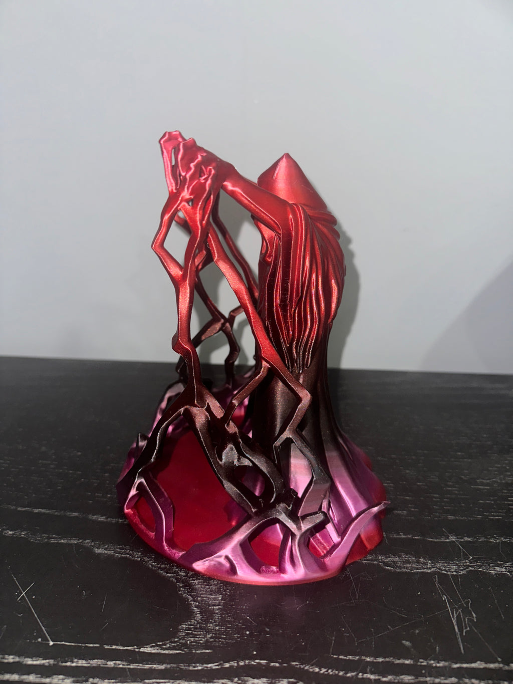 Behold the Wizard" Shadow-Caster Dice Tower – Dual-Tone Silk Finish