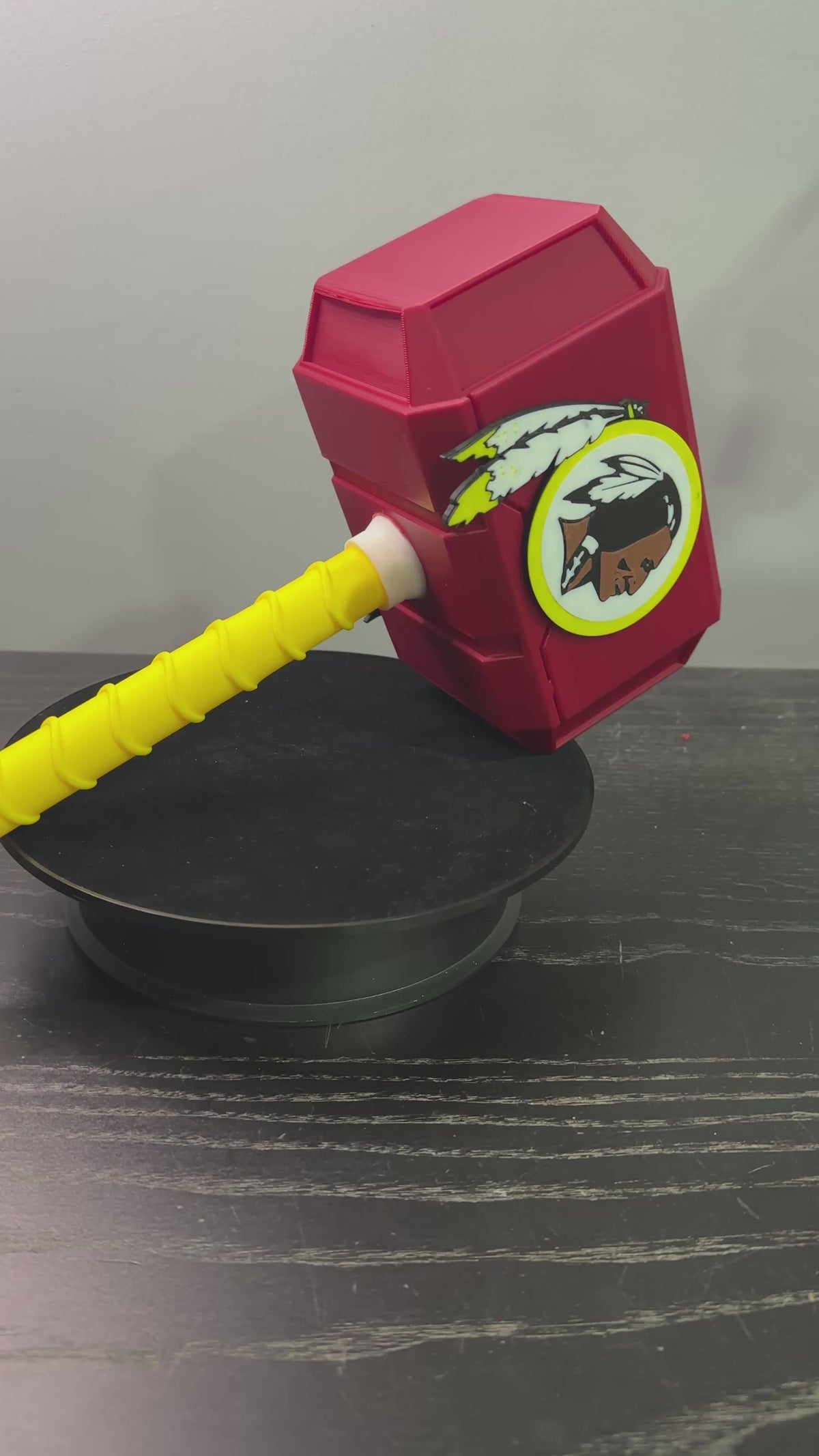 3D Printed Washington Football "Power Hammer"